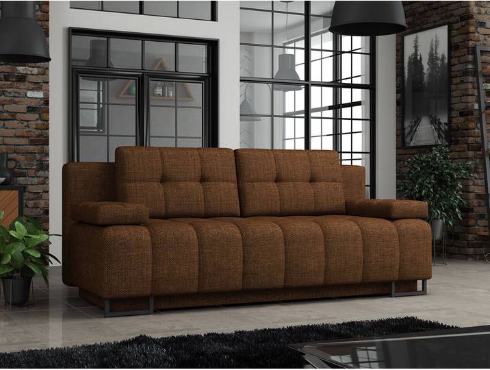MIRJAN24 Schlafsofa Morena, Sofa mit Bettkasten und Schlaffunktion, Schlafcouch (Farbe: Lux 11)