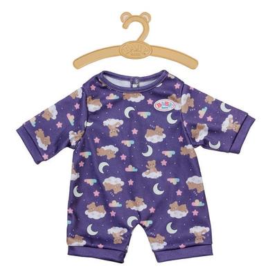 Zapf Creation BABY born Teddy mit Schlafanzug lila leuchtet im Dunkeln