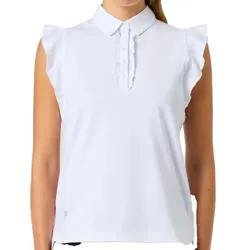 Daily Golf Frill Damen Polo weiss
