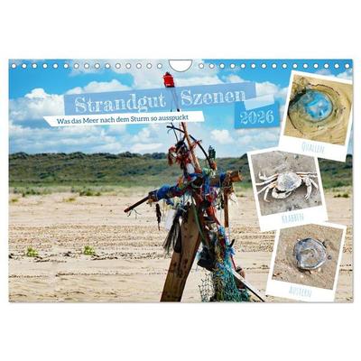 Strandgut Szenen (Wandkalender 2026 DIN A4 quer), CALVENDO Monatskalender