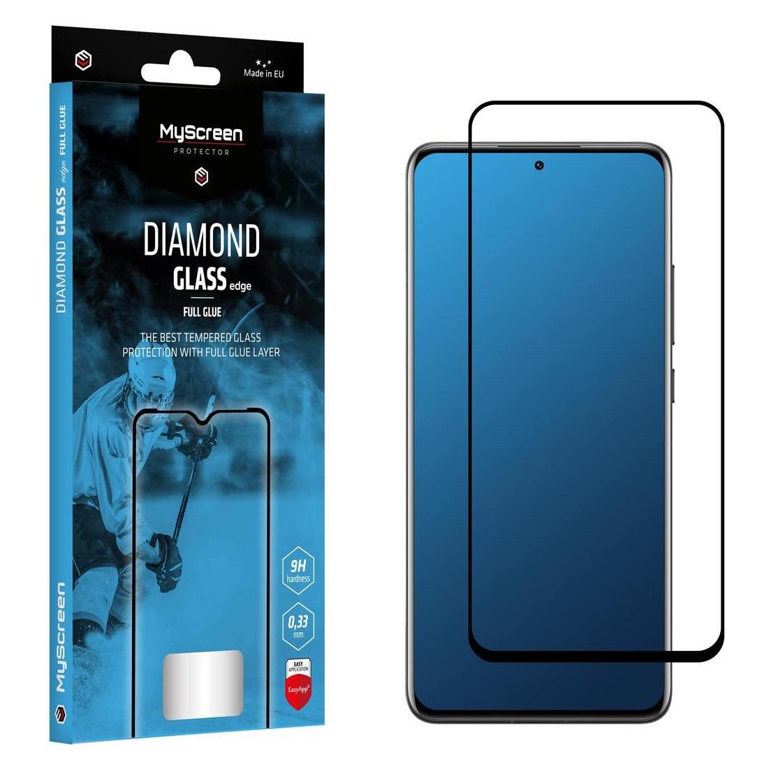 MyScreen Protector MS Diamond Glass Edge FG Xiaomi Mi 11i Mi 11XMi 11X Pro czarnyblack Full Glue (Xiaomi Mi 11i, Xiaomi Mi 11X, Xiaomi Mi 11X Pro) (5901924997238)