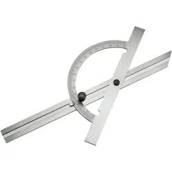 RB Messwerkzeuge, Winkelmesser, Gradmesser (Winkelmesser) 200 mm Messbereich 10-170°, Schienelänge 500 mm Stahl