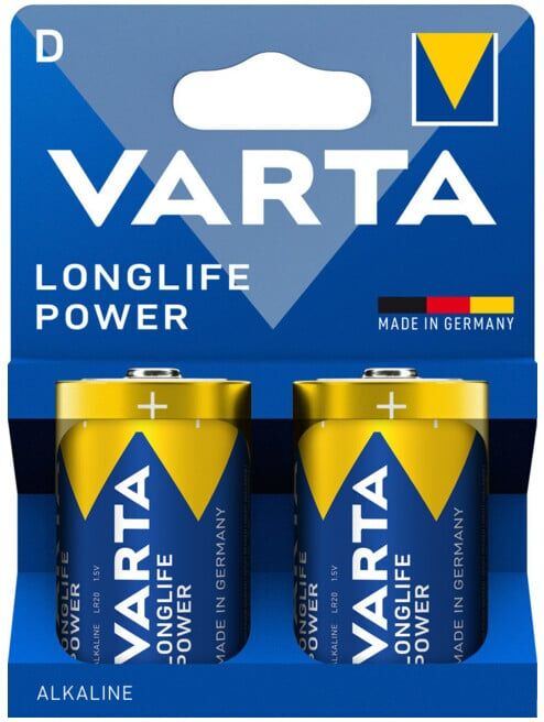 Varta Batterie LONGLIFE POWER D 2 blister alcaline (4920121422)