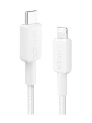 Anker USB-Kabel Apple Lightning Stecker, USB-C Stecker 0.9 m Weiß A81B5G21