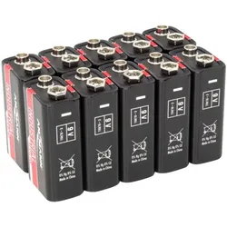 Ansmann 10er-Pack Batterien »INDUSTRIAL« E-Block 9,0 V