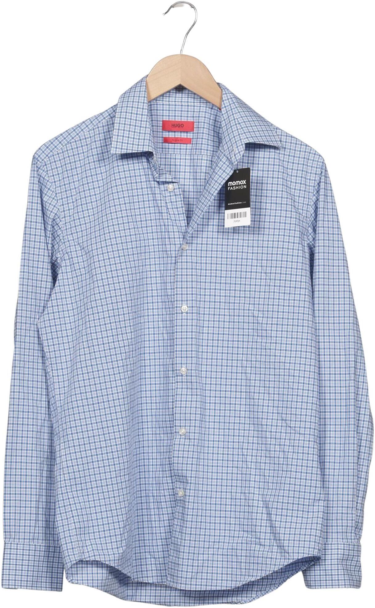 Hugo by Hugo Boss Herren Hemd, Hellblau, Gr. 39, Baumwolle - Second Hand