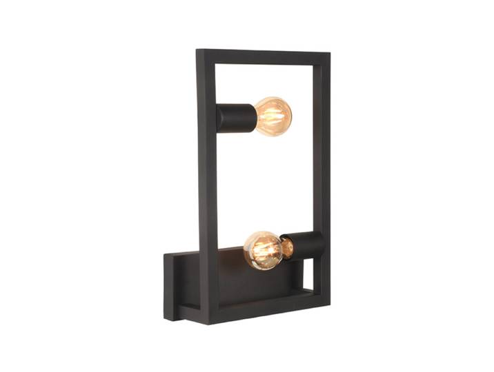 LABEL51 Wandlamp Quadrato - Zwart - Metaal - Wandlamp