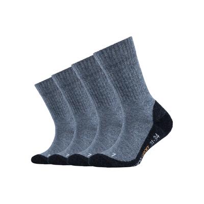 Funktionssocken CAMANO "function", Jungen, Gr. 27-30, blau (jeans, meliert), Materialmix, meliert, normal, Socken Sportsocken, mit verstärkten Belastungszonen an Ferse und Spitze
