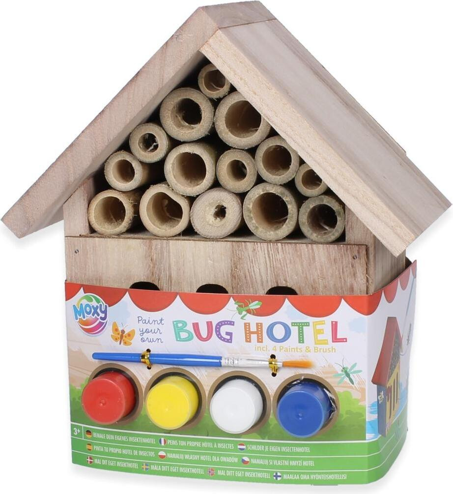 Insectenhotel zonder merk, B/D/H: 21 x 18 x 9 cm