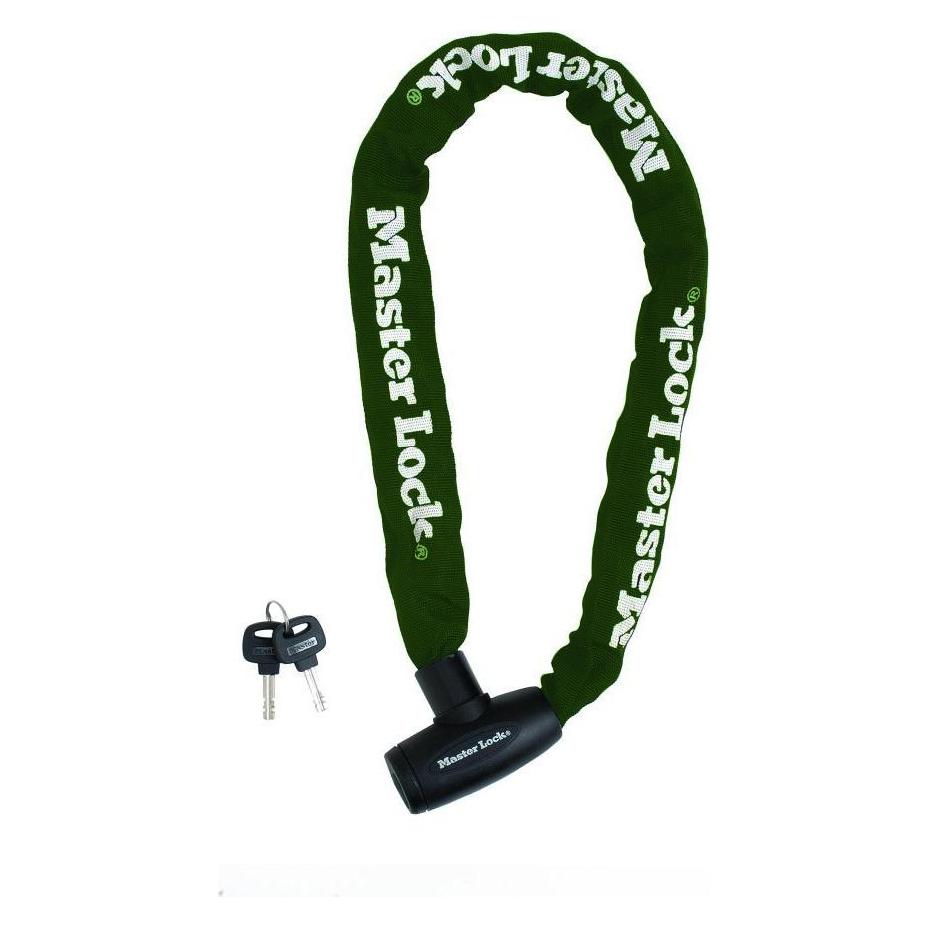Master Lock Masterlock 8022EURD Kettenschloss, Stahl mit Vinyl, 8mm, 0,6m (8022EURD)