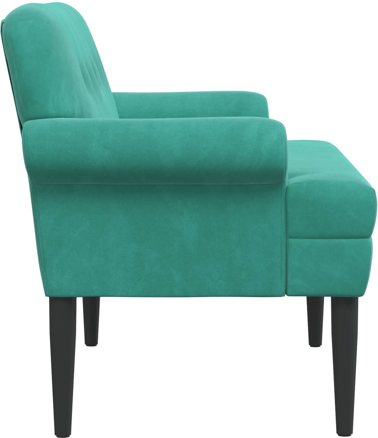 vidaXL Canapé love seat avec capitonnage en boutons Turquoise Velours