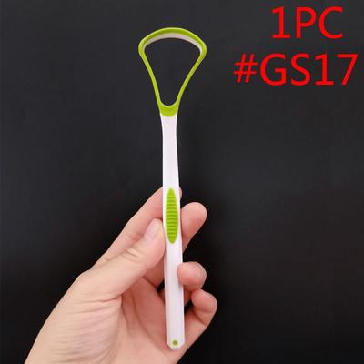 Uplift Essentials Premium Soft Silicone Tongue Scraper For Fresh Breath & Oral Health green