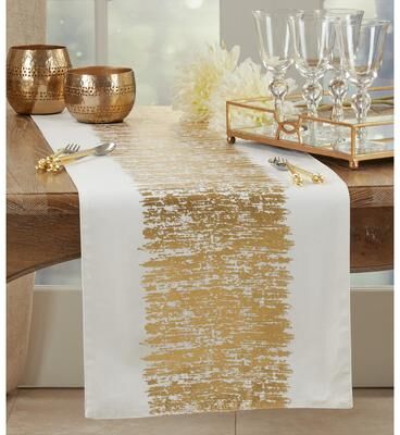 Saro Lifestyle Banded Design Runner