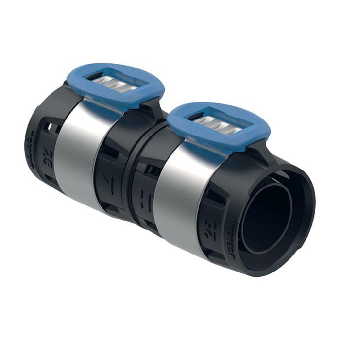 Geberit FlowFit Kupplung 620014001 DN 32, Ø 40 mm, 8,7 cm, für Haustechnik, Industrie, Schiffbau