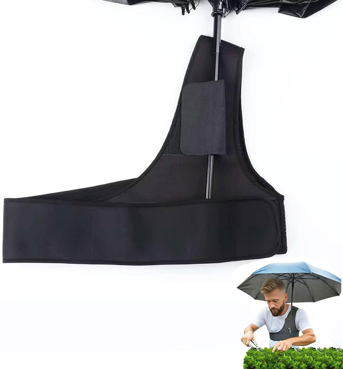 Dailygoods Draagbare Parapluhouder voor Opvouwbare Paraplu's - Handsfree en Draagbaar