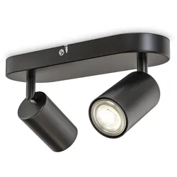 Spotleuchte, schwarz, 2xGU10/max. 5W exkl.