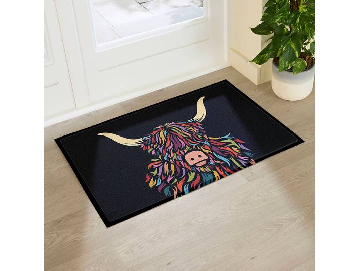 Fußmatte DMB-HIGHLANDCOLOUR-9060 60 x 1 x 90cm Multicolor