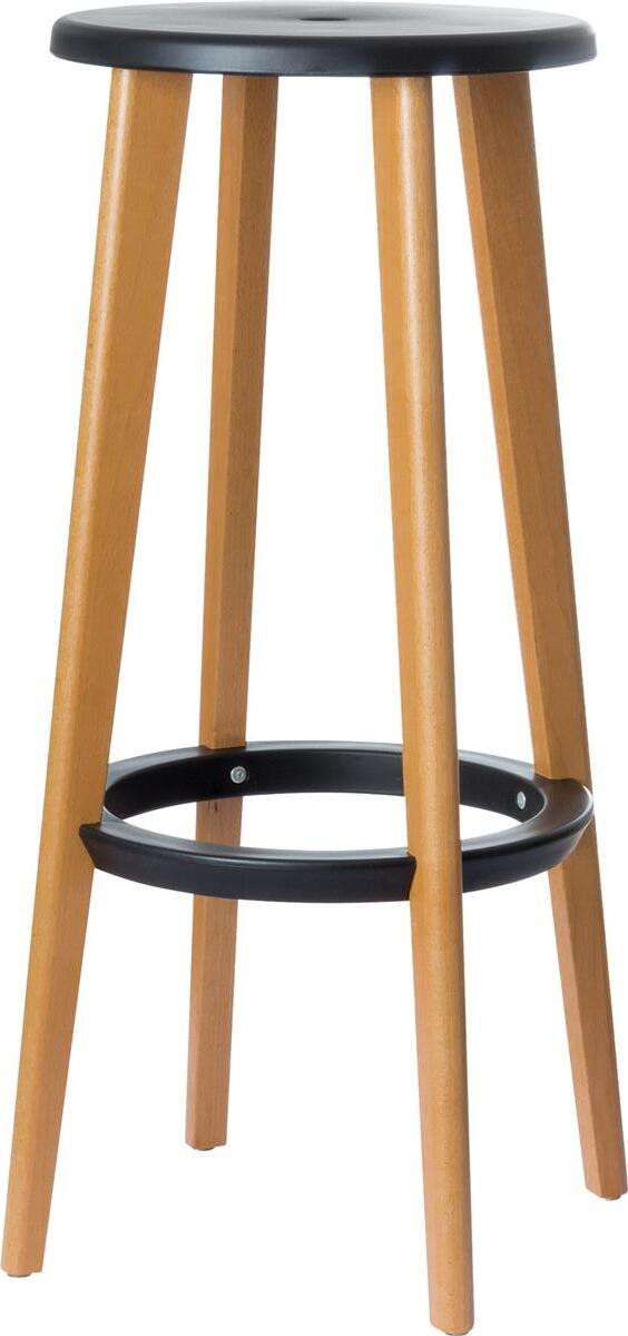 Paper Flow Woody Barhocker 2 stuks zwart