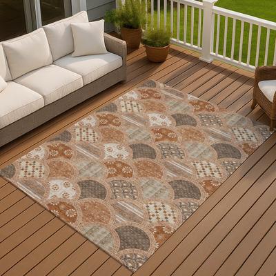 Addison Rugs Machine Washable Indoor/ Outdoor Mosaic Bayport Chantille Rug