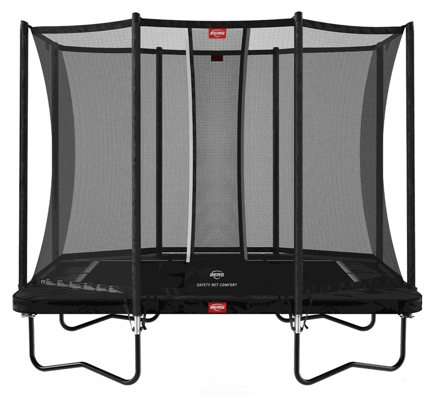 BERG Trampolin Ultim Favorit Regular 280 + Sicherheitsnetz Comfort Schwarz