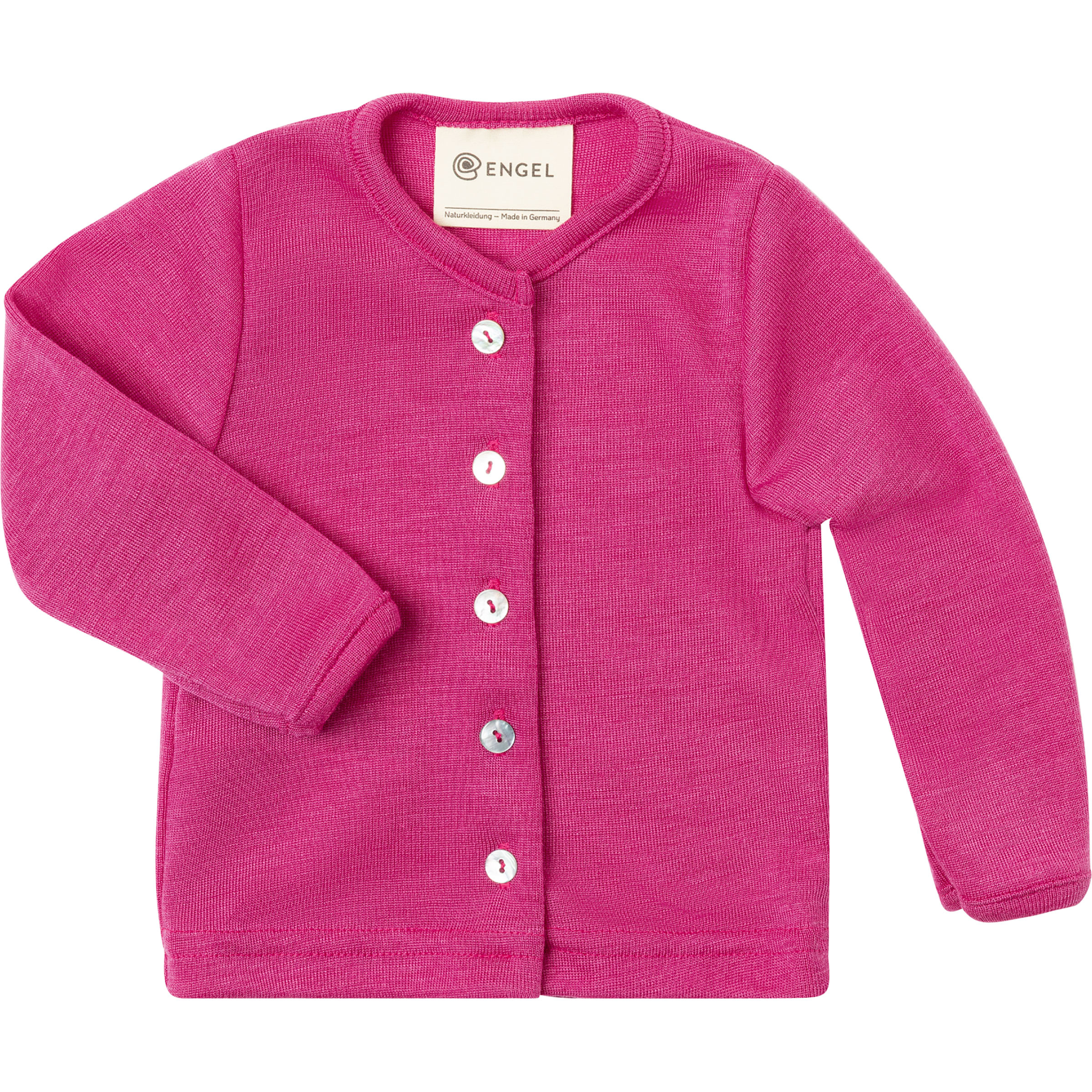 Engel Cardigan Kinder Freizeitjacke, Parkas pink Größe 62 Lifestyle Hautfreundlich Merinowolle