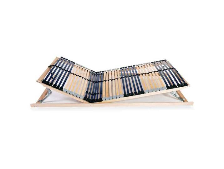 Sommier à lattes - - 100x200 cm - hêtre massif - Sans matelas - Sommier à lattes inclus 41943