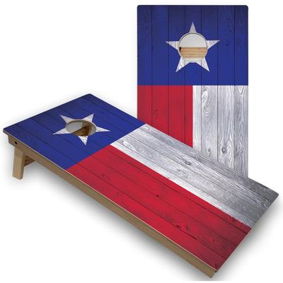 Skip's Garage Texas Flag Outdoor Cornhole Set
