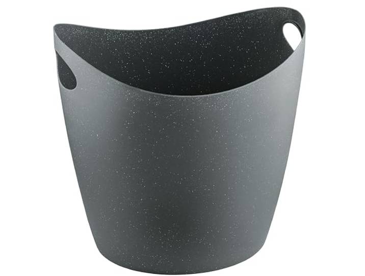 Koziol BOTTICHELLI L & XL Zuber 15 & 28 Liter Wanne Wäschekorb Aufbewahrung hochwertiger Kunststoff, robust, ineinander stapelbar Haushalt Bad Küche Kinderzimmer (recycled ash grey, XL 28l)