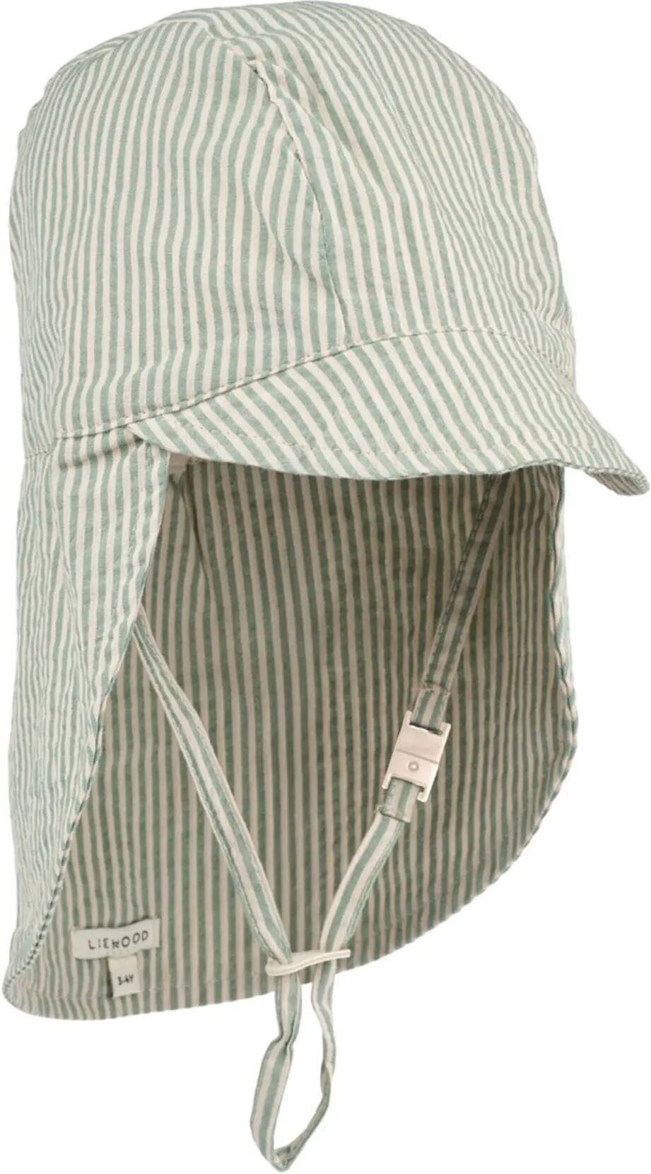 Liewood Chapeau Cecilia Rayé Coton Bio Vert 0/3 mois