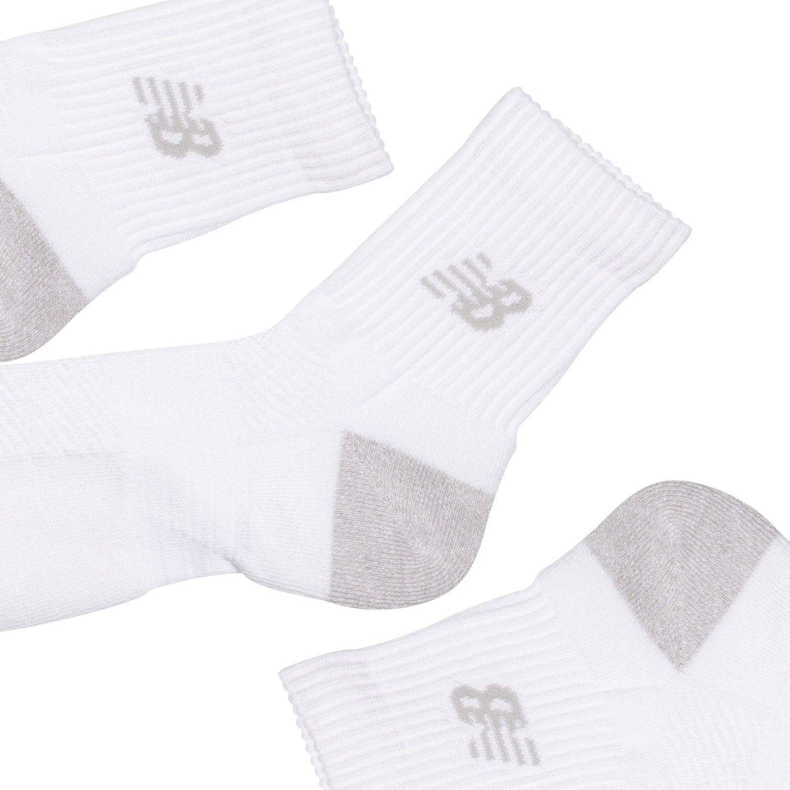 Sportsocken NEW BALANCE "ACTIVE QTR SOCKS 3 PACK", Damen, Gr. S (35/38), Sockengrösse, weiß, Obermaterial: 100% Baumwolle, Socken Sportsocken, strapazierfähige Quarter-Socken, 3er-Pack, mit trockenem Tragegefühl weiß S (35/38), Sockengrösse