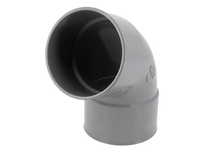 Coude NICOLL femelle-femelle 67°30 - PVC gris - Ø 32 mm - CF66 Raccord PVC gris coudé 67 degrés30 - Diamètre 32 mm - Double emboîture - Nicoll