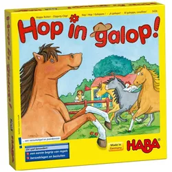 Haba Hop Hop Galopons (Deutsch, Englisch, Französisch, Italienisch, 2 - 4 Spieler)
