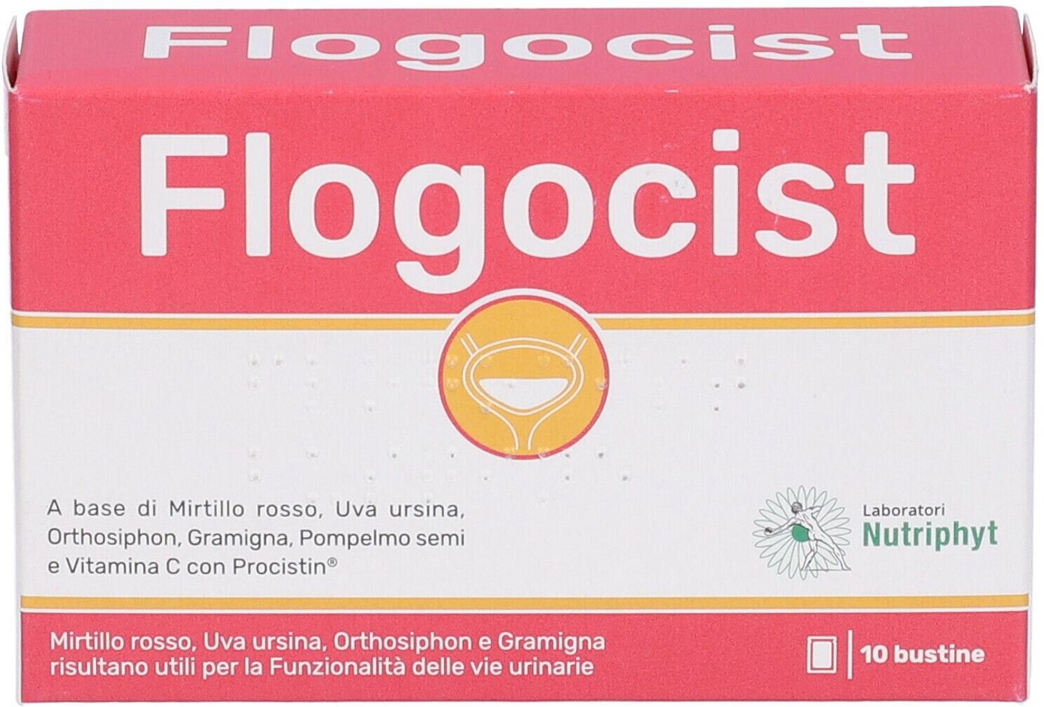 ANVEST HEALTH SpA SOC. BENEFIT Flogocist Integratore Vie Urinarie 10 Bustine