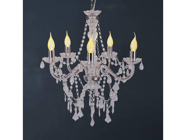 Lustre Astia Ø 52cm Argenté/Argenté Fer chromé Plexiglas E14