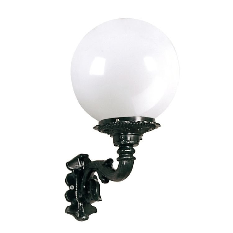 KS Verlichting Bollamp Toulouse nostalgie wandlamp zwart