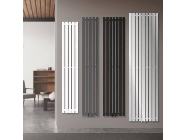 ECD Germany Stella design paneelradiator - 370 x 1800 mm - wit - badkamerradiator handdoekdroger designradiator