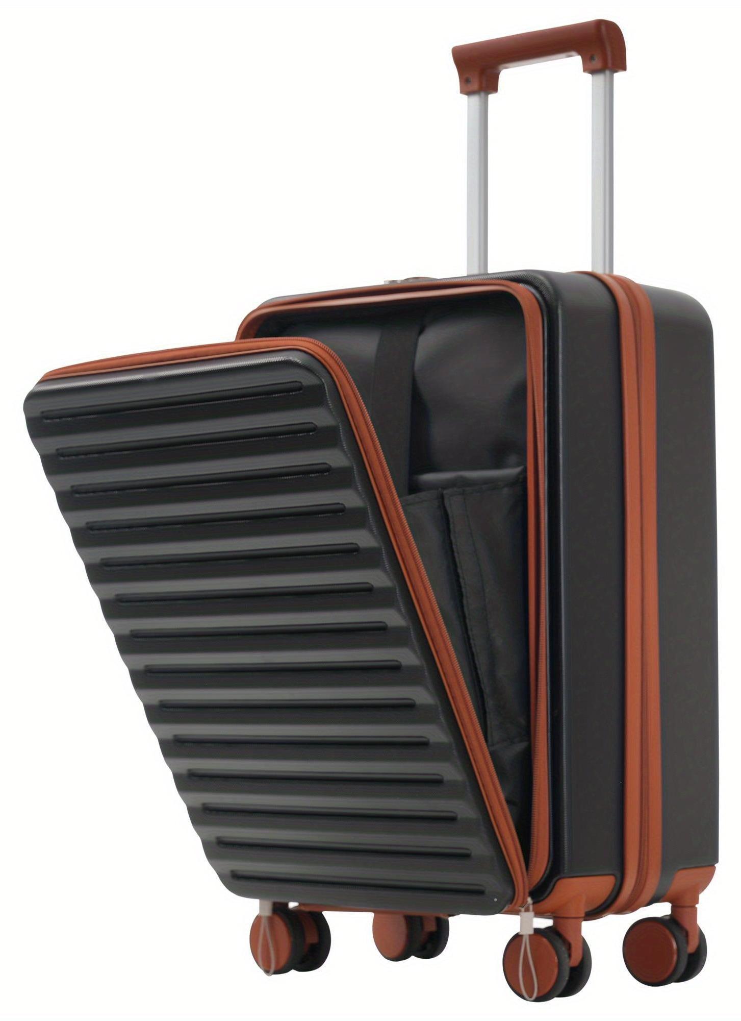 Koffer-Set - Reisekoffer-Set - Trolley - Gepäck - Handgepäck - Innovatives, abschließbares Vordfach