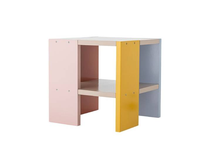 Kindertisch Justus - quadratischer Tisch aus FSC-MDF mit bunten Seiten - Bunt - Luxusbetten24