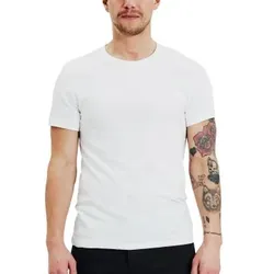 Bread and Boxers Lightweight Crew Neck Tee 2P Weiß Ökologische Baumwolle Medium Herren