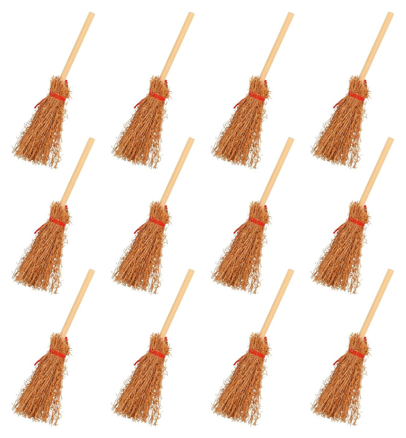 Dripio Set van 12 Mini-heksenvegen voor Halloween DIY-decoratie
