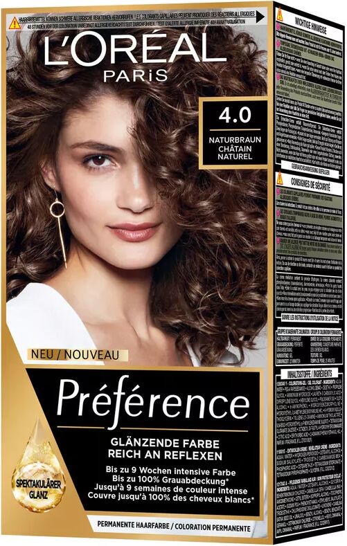 L'Oréal Paris - Permanent Coloration, 1 Stück,  Naturbraun/Châtain naturel