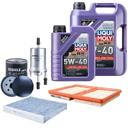 Inspektionspaket Mahle Inspektionsset Liqui Moly 5W-40 für SKODA FABIA III Estat