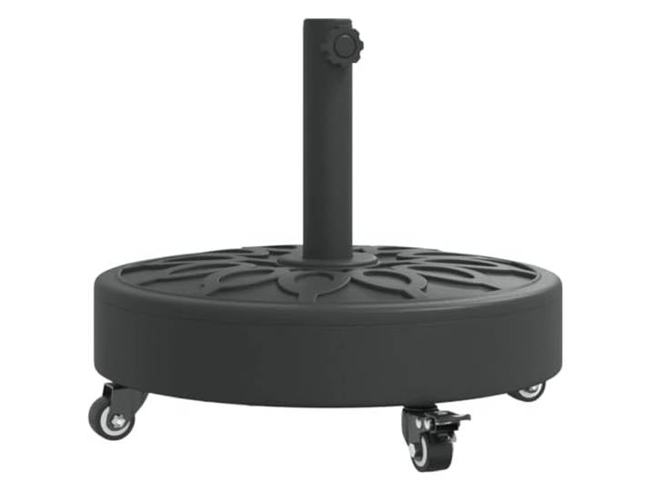 vidaXL Base de Parasol pour mâts Ø38 / 48 mm 25 kg Rond\, Base de Parasol\, Pied de Parasol de terrasse\, Porte-Parasol\, Support de Parasol