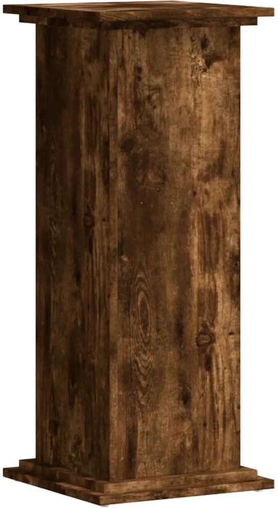 vidaXL Support pour plantes chêne fumé 33x33x80 cm bois d'ingénierie