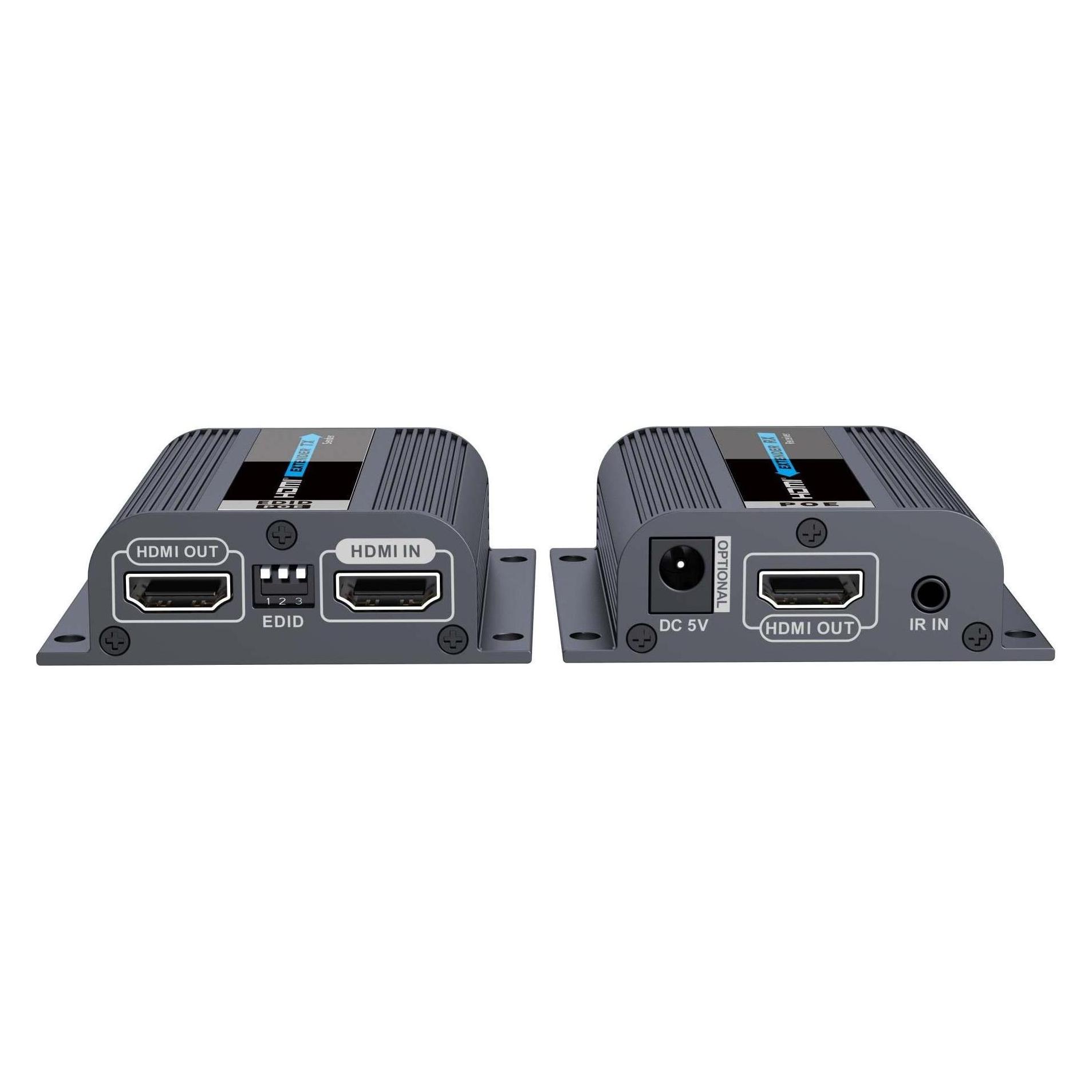 PremiumCord HDMI extender na 50m přes jeden kabel Cat6/6a/7, EDID nastavení (50 m) (khext60-6)