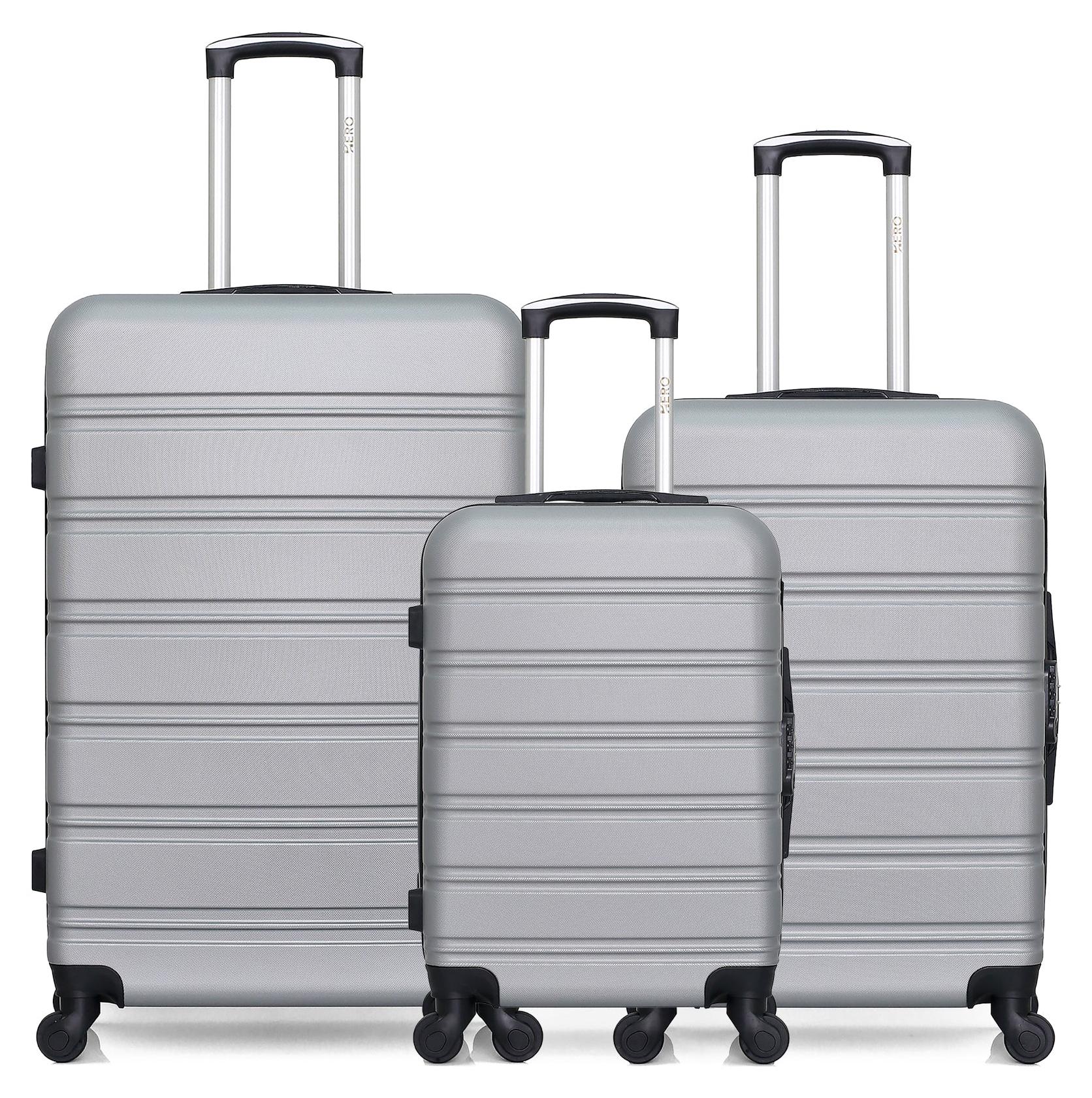 3er-Set Hartschalenkoffer in den Größen "Groß", "Mittel" und "Handgepäck" von RENOSO