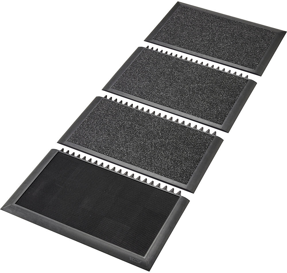 Desinfizierende Eingangsmatte Sani-Master™, HxLxB 19 x 2000 x 914 mm, anthrazit / schwarz NOTRAX