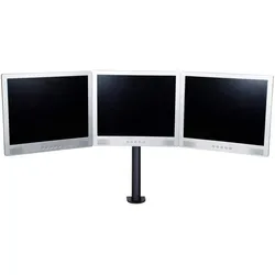 SpeaKa Professional LCD-Monitorarm für drei Monitore, Tischmontage (Tisch, 24", 8 kg), Monitor Halterung, Schwarz