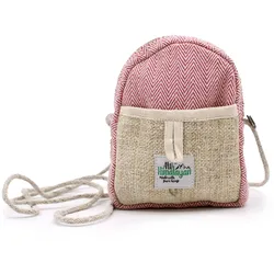 Mobile Hemp Bag with String - Random Colour