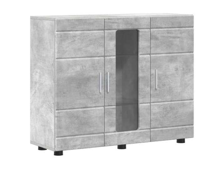 Makastle Sideboard Betongrau Holzwerkstoff 88,5x30,5x73 cm